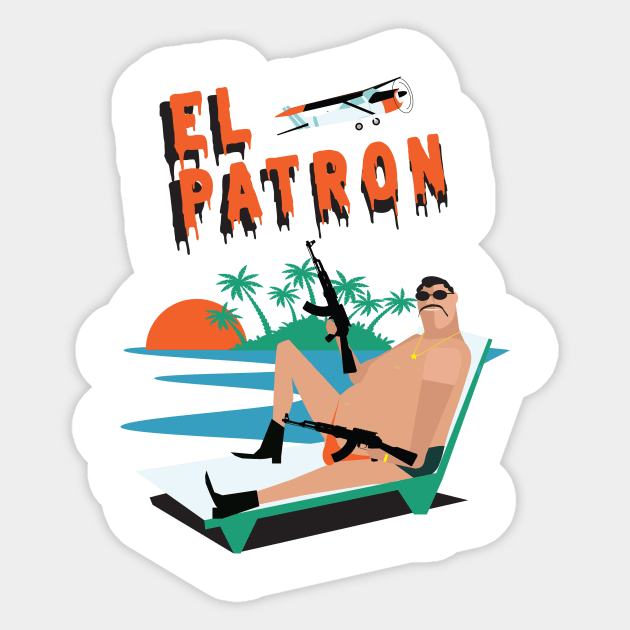 El patron cartel Sticker by myvintagespace